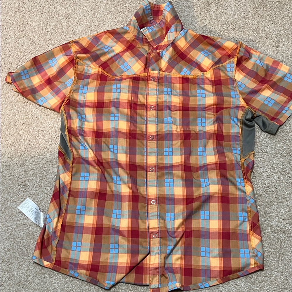 Club Ride Apparel Multicolor Plaid Button Down Shirt - Picture 7 of 9